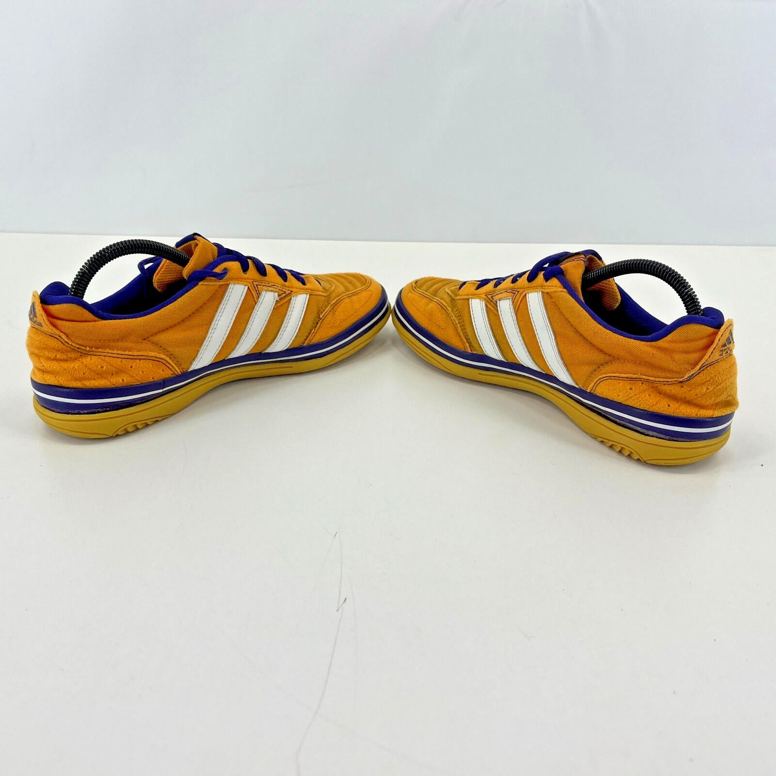 Rare Adidas Janeirinha Sala Indoor Football Trainers Shoes Yellow & Blue UK 7.5