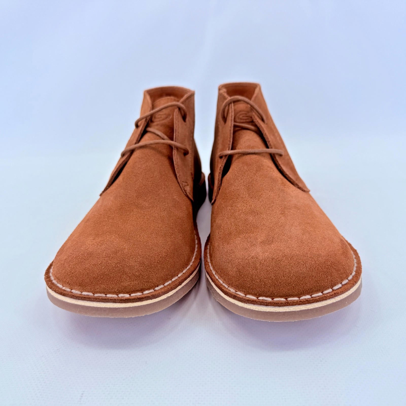Delicious Junction Crowley Suede Desert Boots in Ginger Brown size UK 9 EU 43