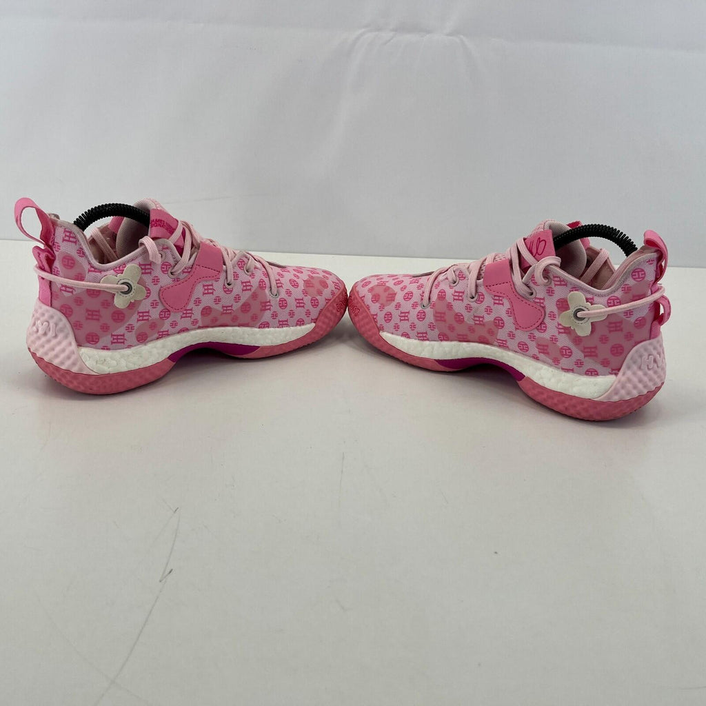 Adidas Men's Harden Vol.6 Trainers Shoes Sneakers Pink Basketball Court size 4