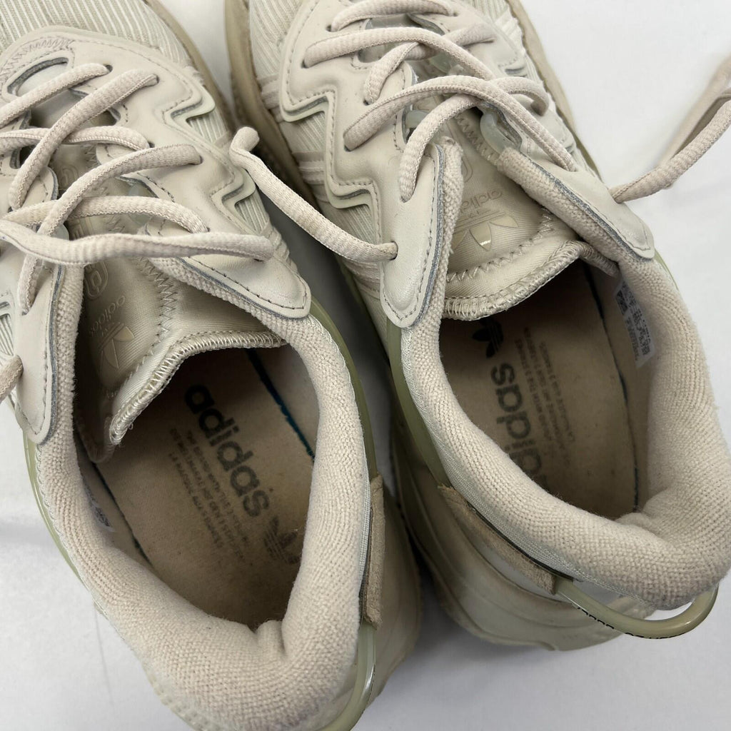 Adidas Ozweego Triple Beige Trainers size UK 7   EU 40 2/3 Leather & Mesh Chunky
