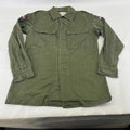Vtg Dutch Army Combat Field Jacket size M Netherlands Issue Olive Green Fishing
