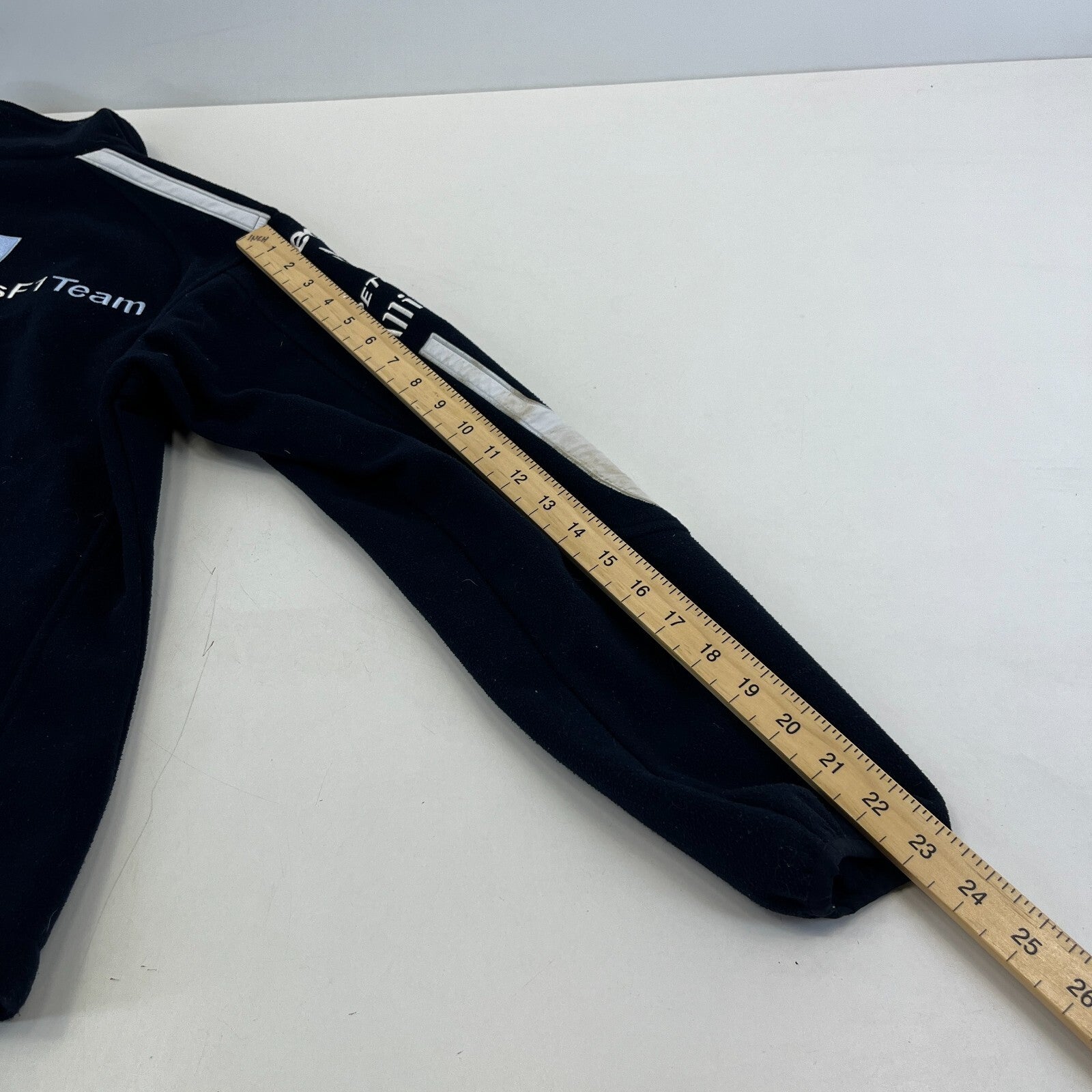 BMW Williams F1 Racing Team Embroidered Fleece Jacket in Black Womens UK size 10