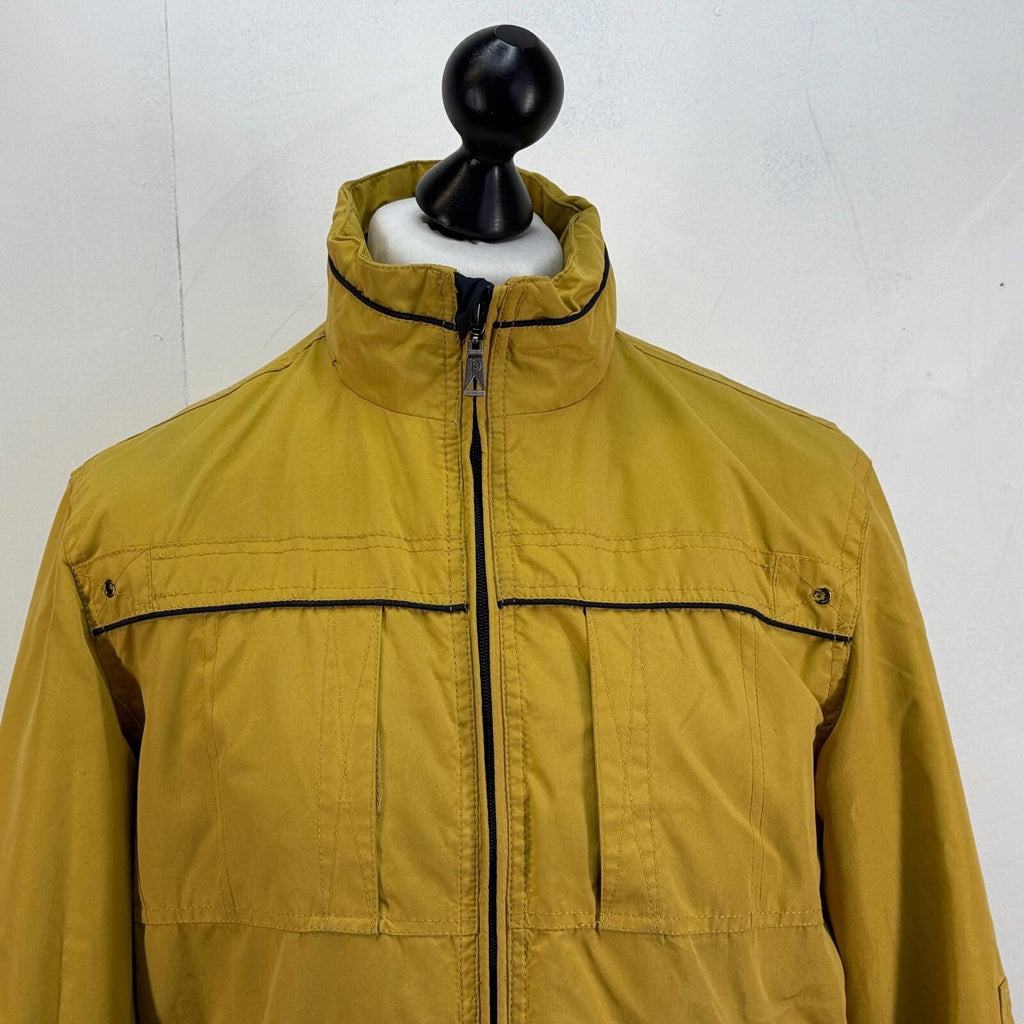 Saxon Hiking Jacket Showerproof Countrywear Premium Mens Mustard Yellow size S