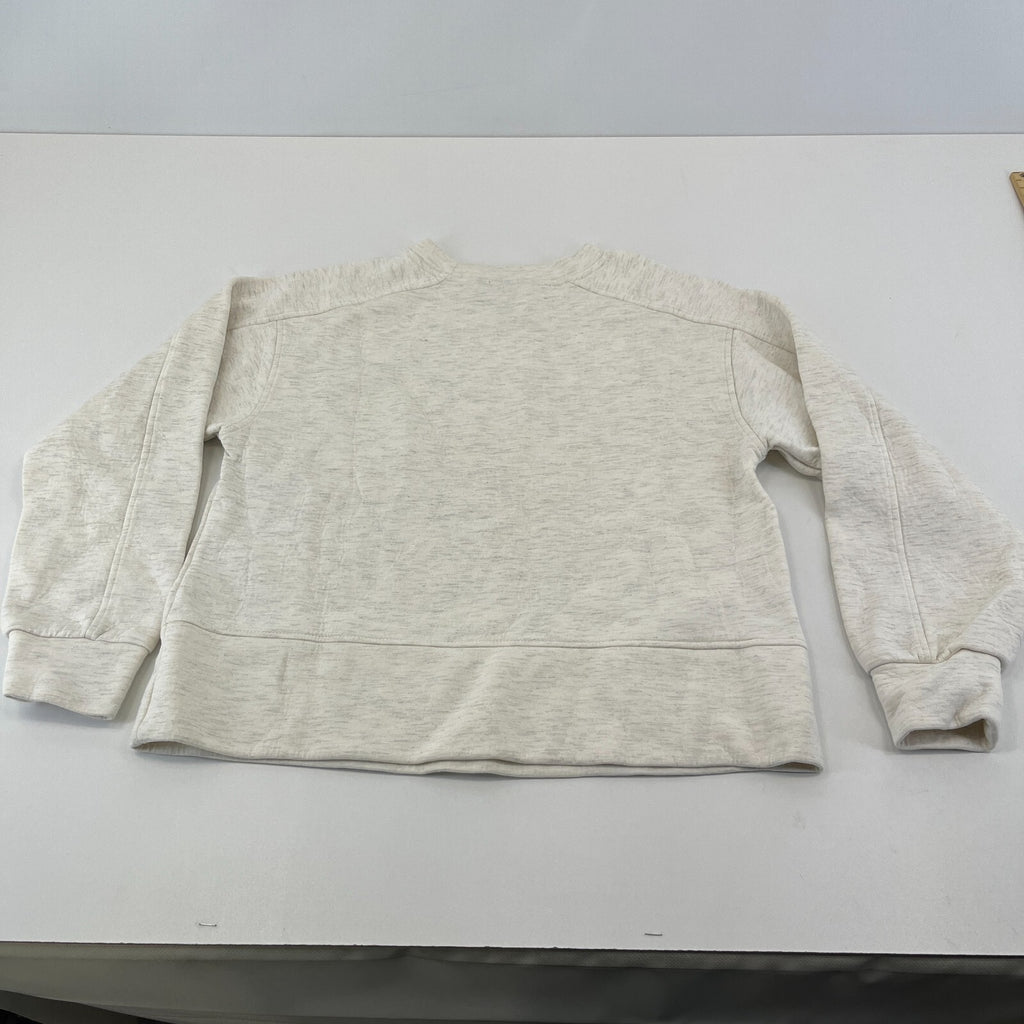 Sweaty Betty Women's Wind Down Crew Neck Sweatshirt Pullover size XS/8 White