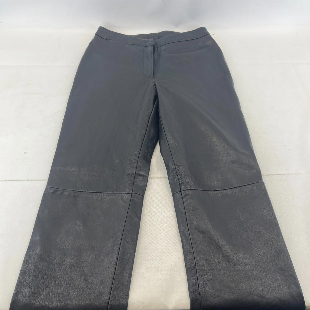 Women’s Real Leather Trousers/Jeans in Black UK size 12