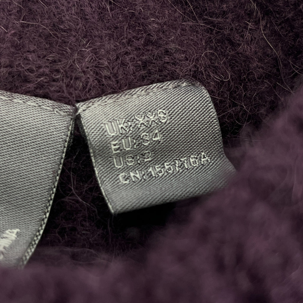 Sweaty Betty Alpine Wool Crew Neck Jumper Sweater in Purple size XXS/6 Alpaca