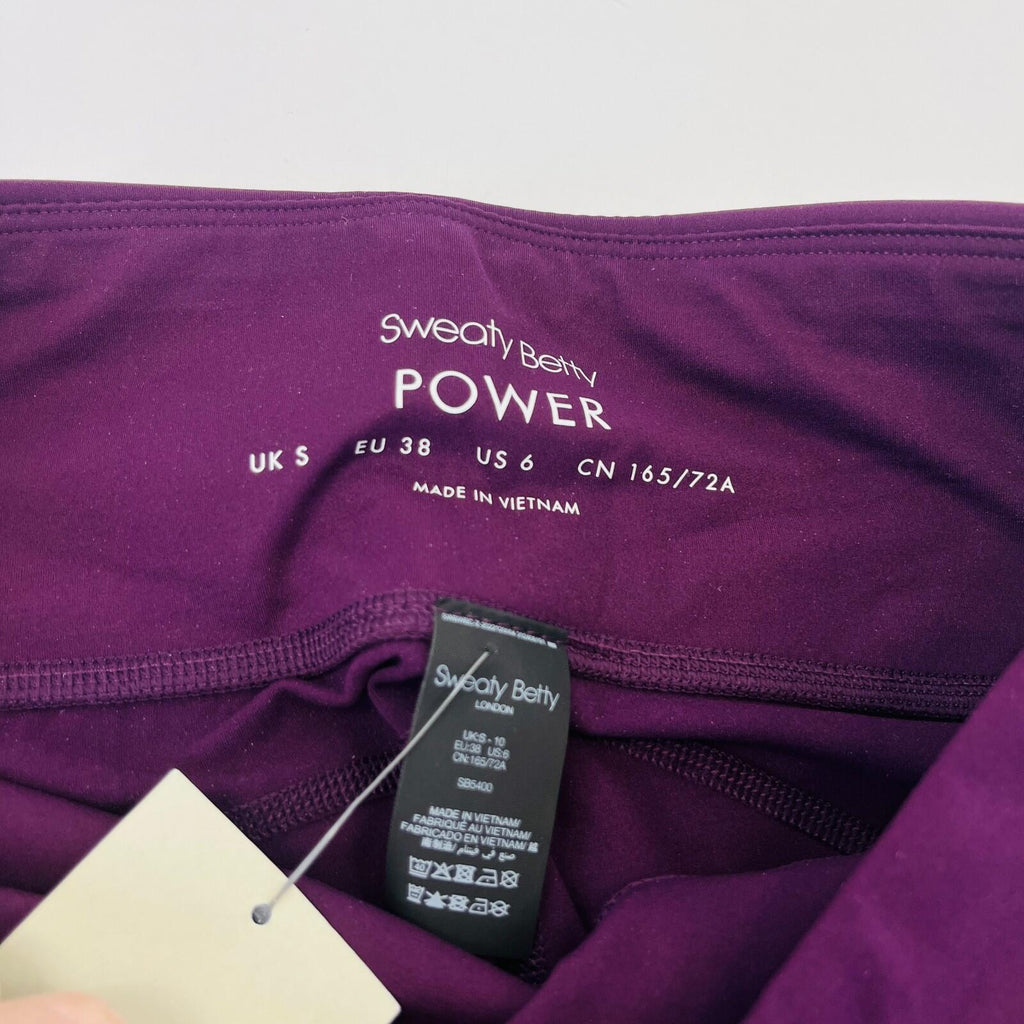 Sweaty Betty Power Workout Leggings in Midnight Cherry Purple Full Length size S