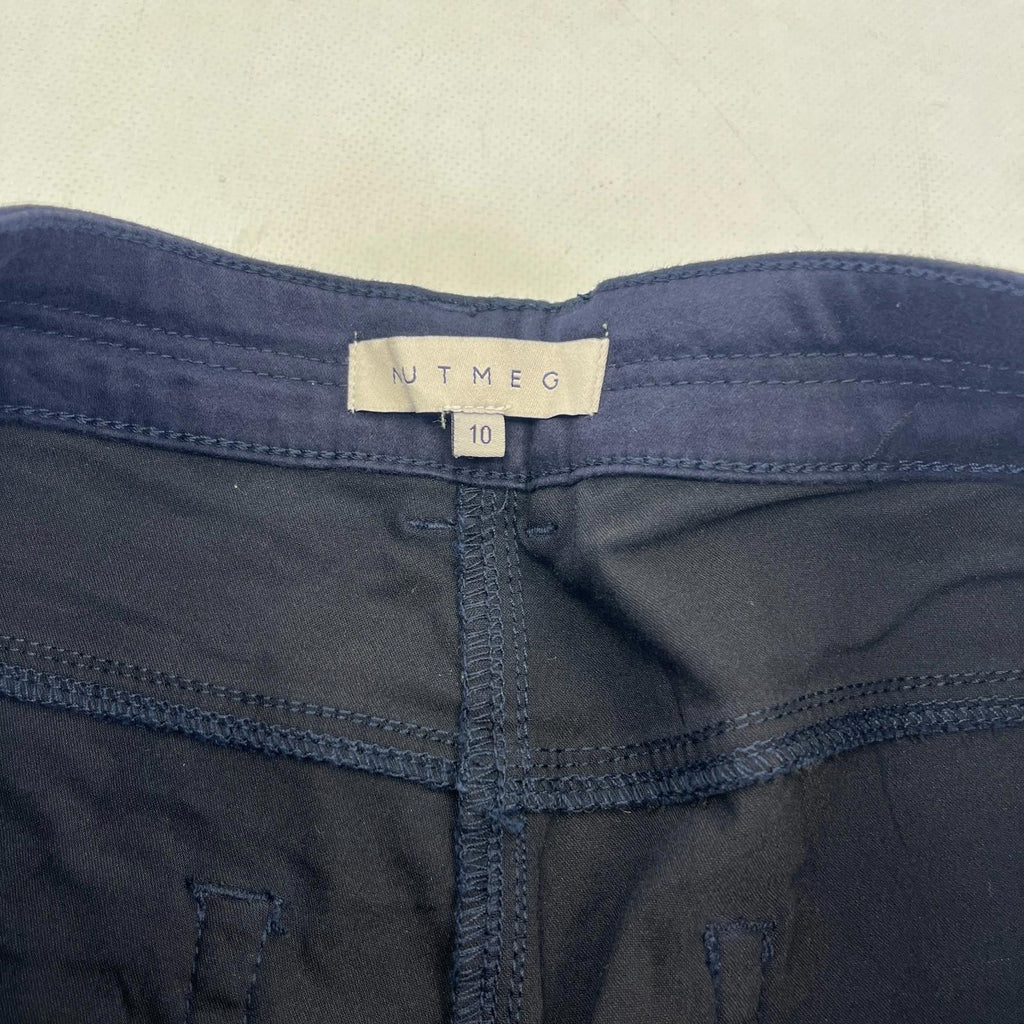 Nutmeg Slim Fit Cargo Pants Trousers Jeans in Blue UK Women's size 10 - NWOT