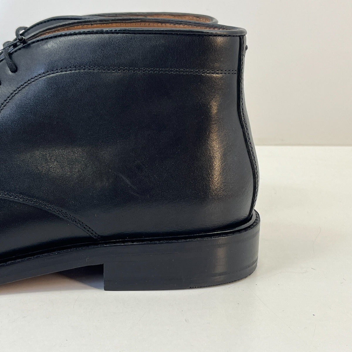 Marks & Spencer Sartorial Black Leather Smart Luxury Boots UK 10 RRP £120 New