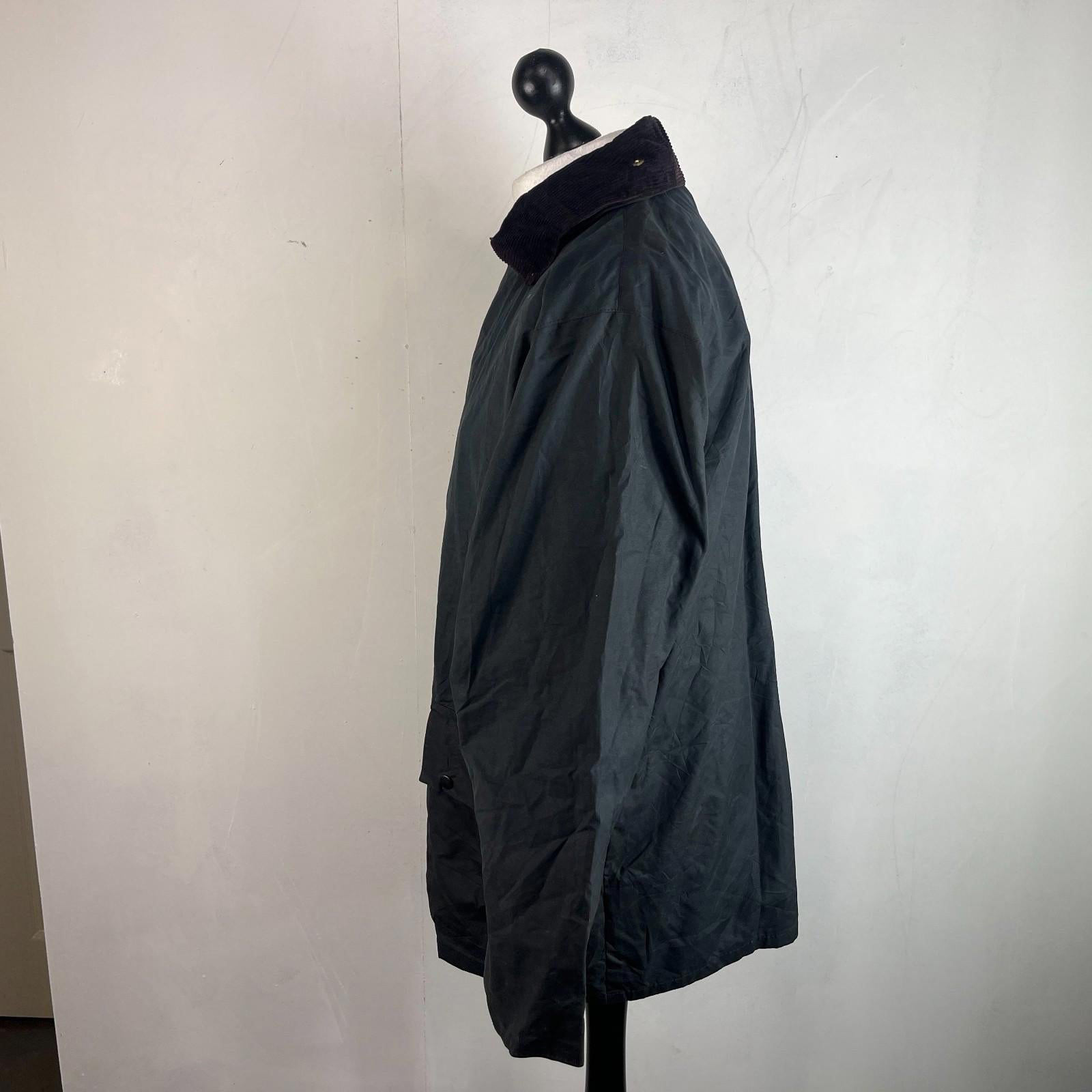 Miller & Simons Wax Jacket in Black UK size S - Waxed Cotton Raincoat