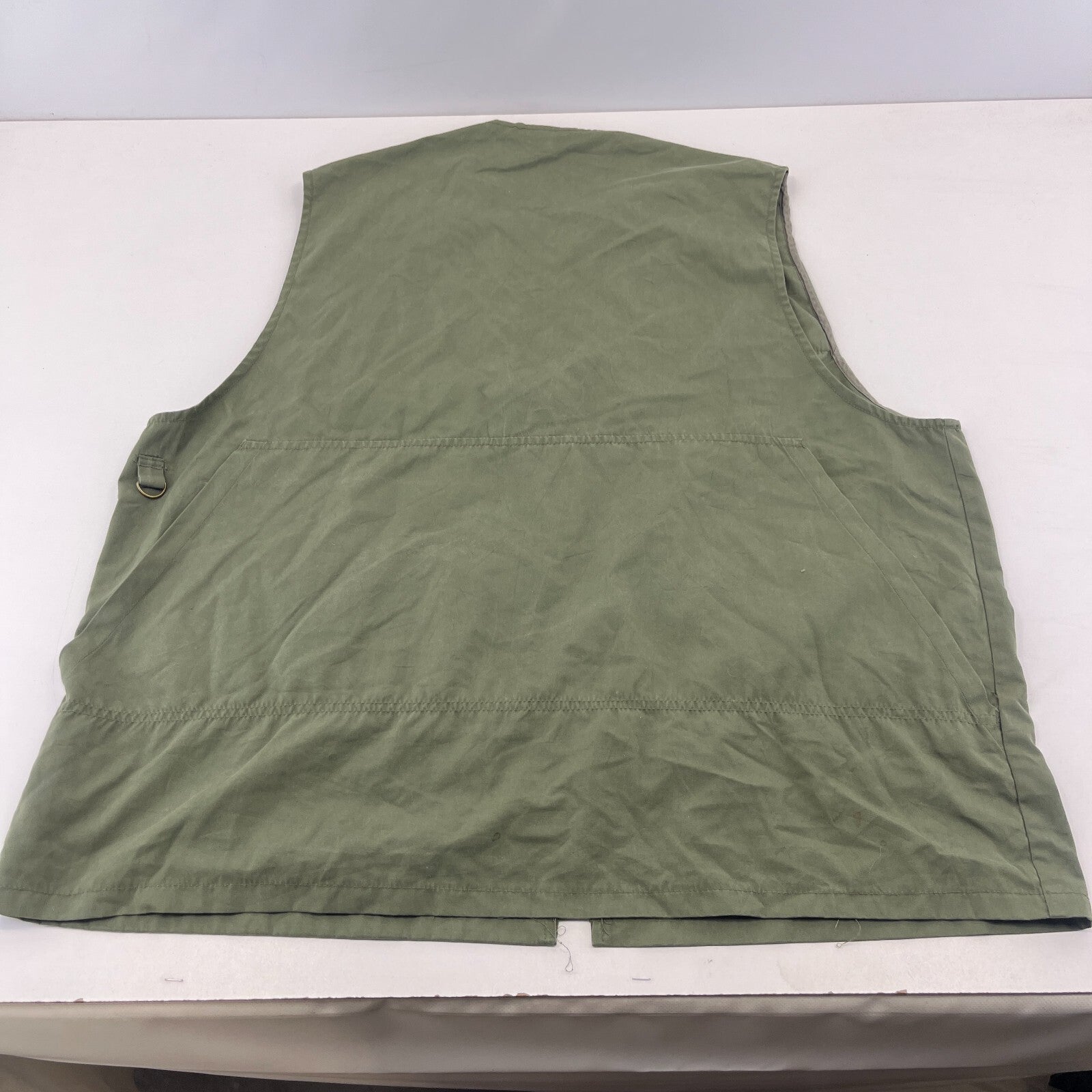 Decathlon Men's Shooting Vest in Olive Green Cotton Canvas size 3XL