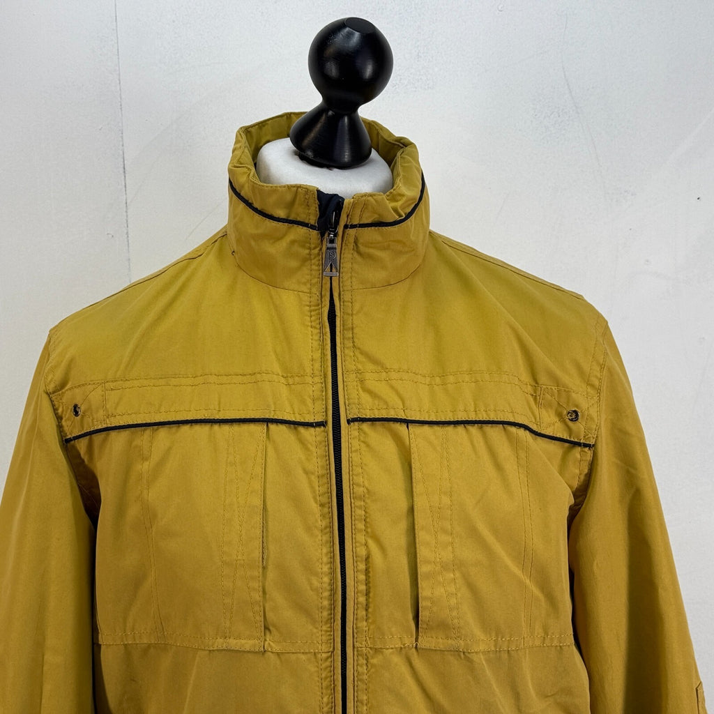 Saxon Hiking Jacket Showerproof Countrywear Premium Mens Mustard Yellow size S