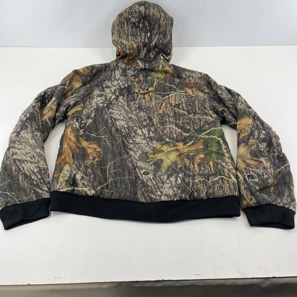 Mossy Oak Cargo Hunting Jacket Youth size 20/22 (10-12yrs) Real Tree Leaf Camo