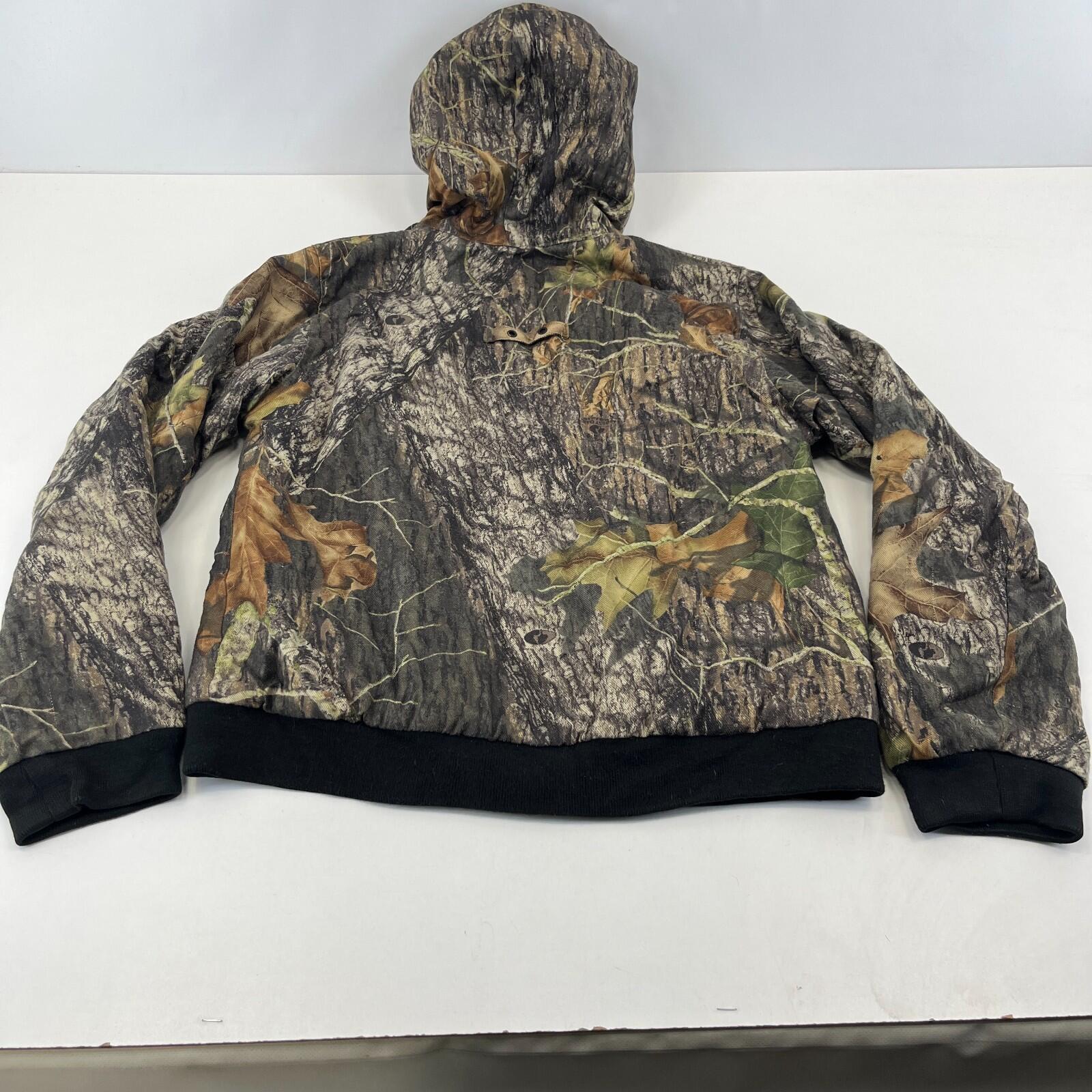 Mossy Oak Cargo Hunting Jacket Youth size 20/22 (10-12yrs) Real Tree Leaf Camo