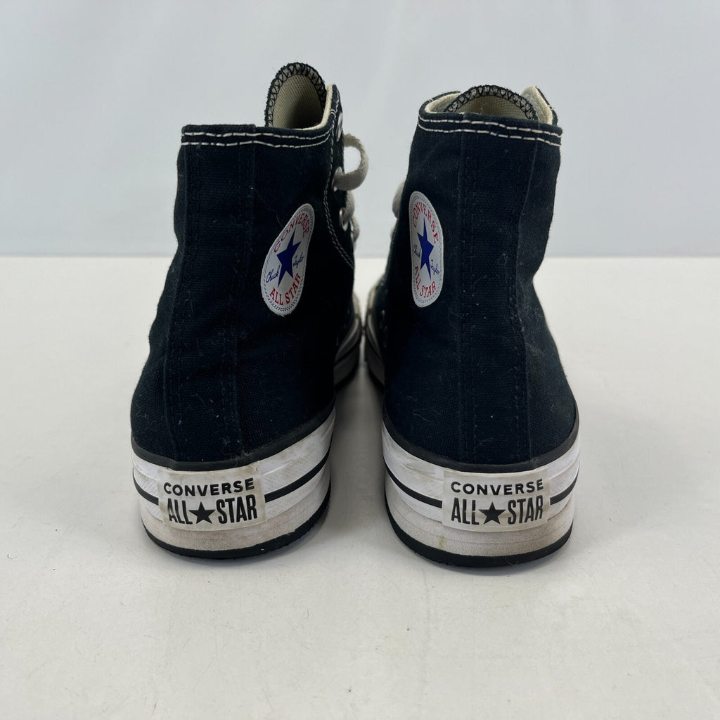 Converse Hi-Tops size UK 4.5 EU 37.5 Black Canvas & White All Stars