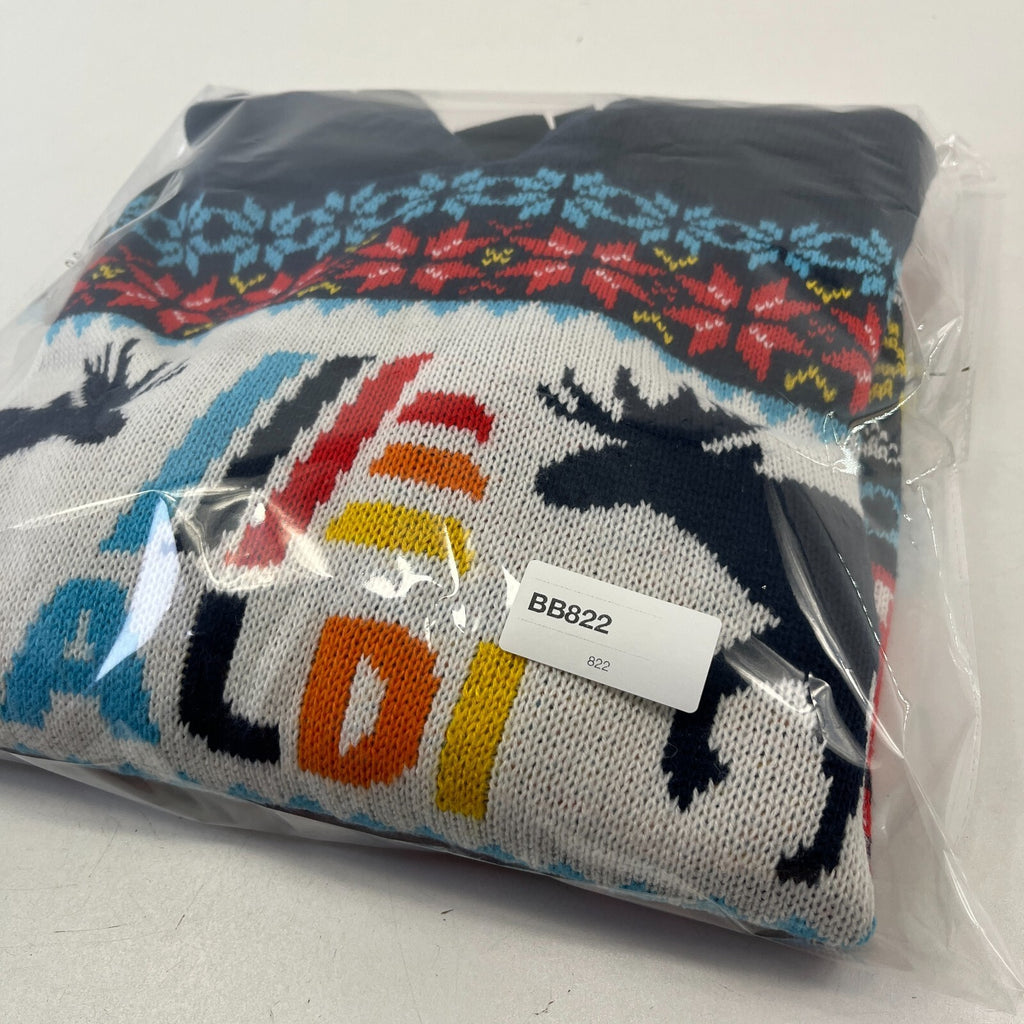 Vintage Aldi Christmas Jumper size XL Unisex - Blue/Red