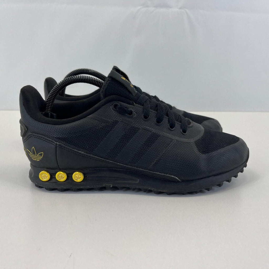 Adidas LA Trainer II Trainers in Black & Gold UK 7 / EU 40 2/3