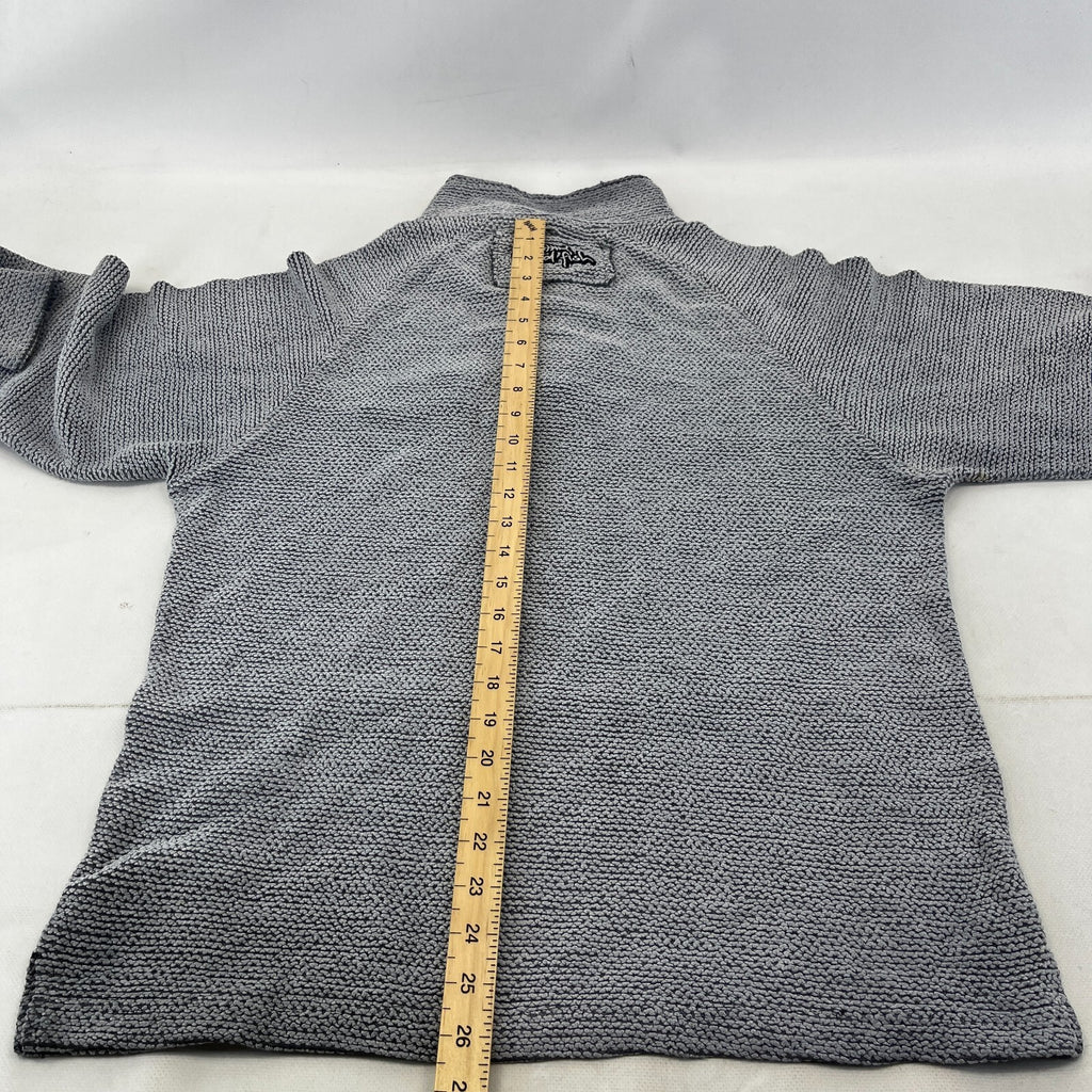 Weird Fish Mens Grey Quarter Zip Jumper Macaroni Pullover size Small