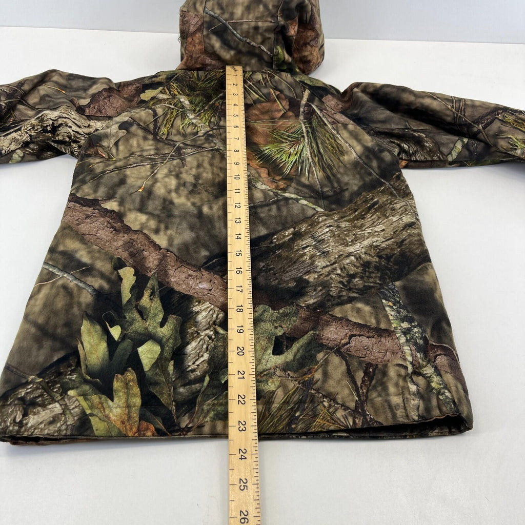 Mossy Oak Cargo Hunting Jacket Youth size Medium Real Tree Leaf Camo