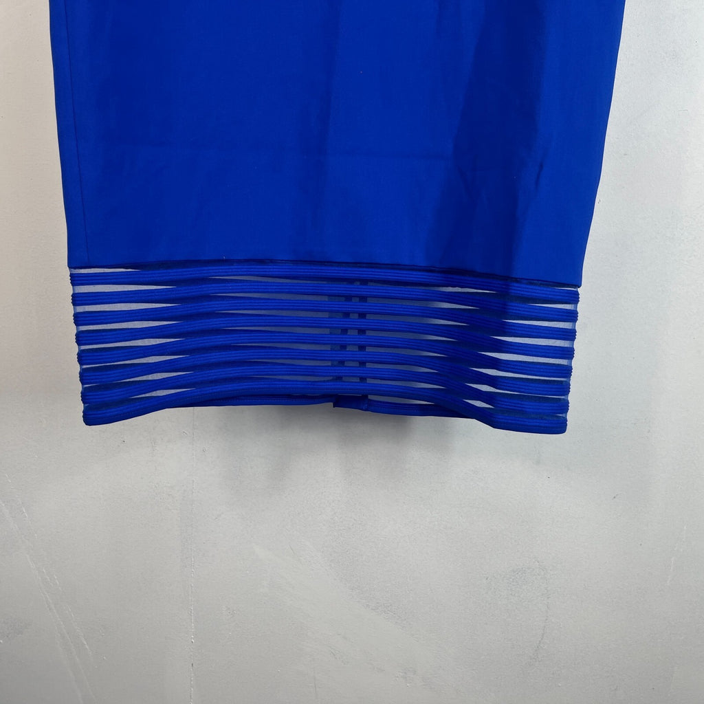 Ted Baker Mini Dress Royal Blue 1980’s Style size 3 (fits UK 12) - VGC