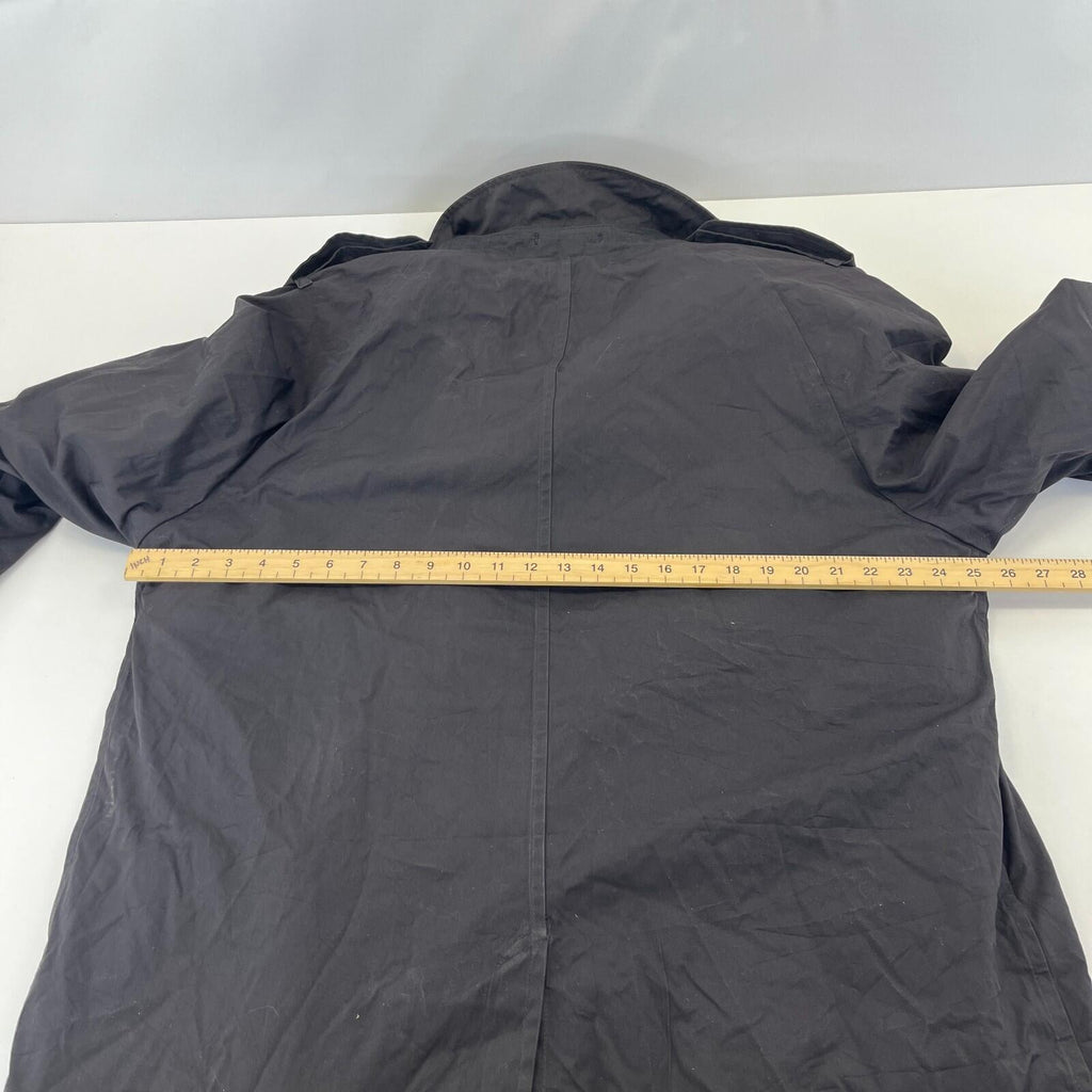 Genuine US Navy Black Trench Coat with Removable Liner size 44R Formal Military