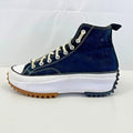 Converse Run Star Hike Hi Top Trainers Chunky Platform Black Canvas UK 8.5 EU 43