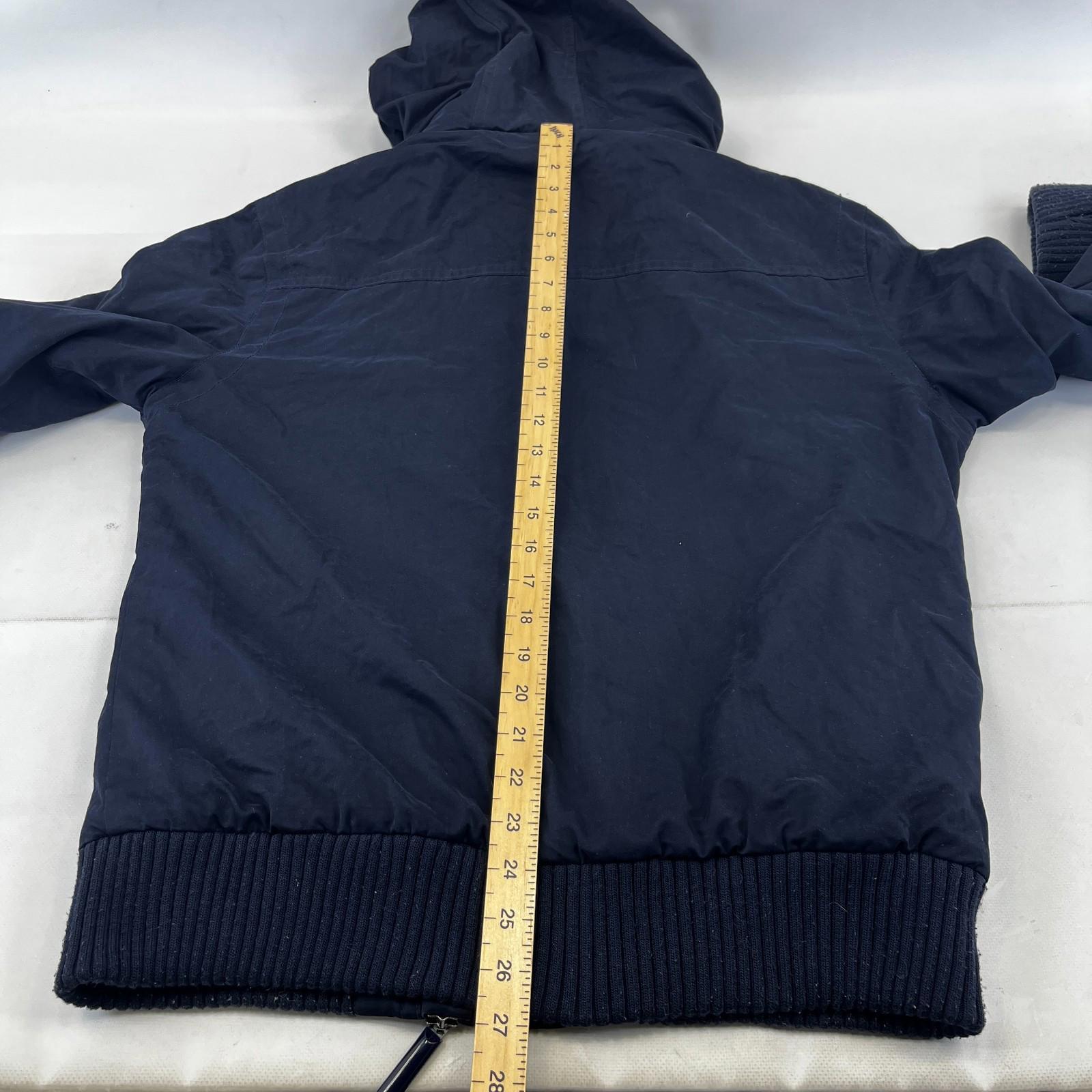 Superdry Microfibre  Windbomber Windbreaker Bomber Jacket size XL Navy Blue