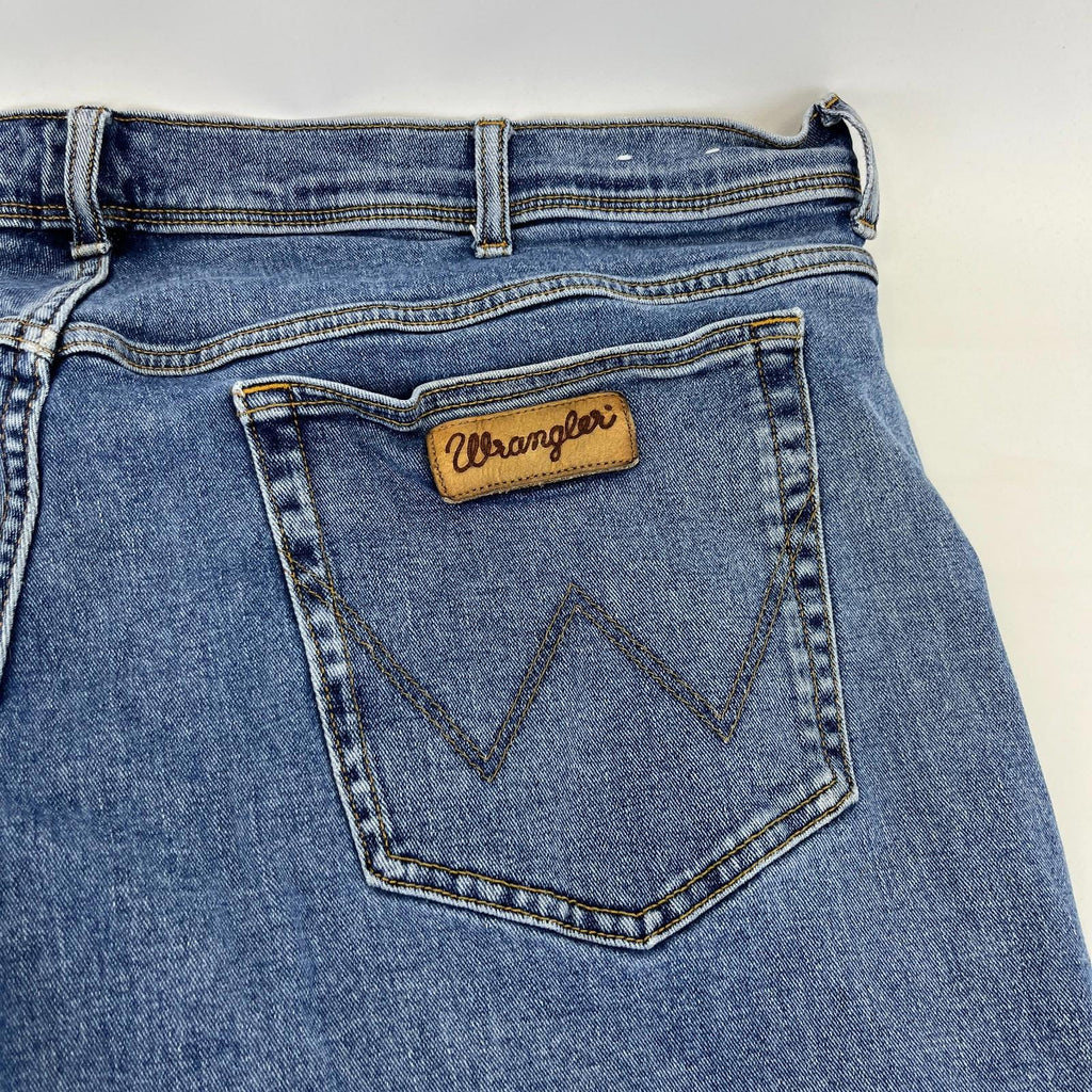 Wrangler Texas Straight Leg Jeans in Blue - Men's W50" L32"