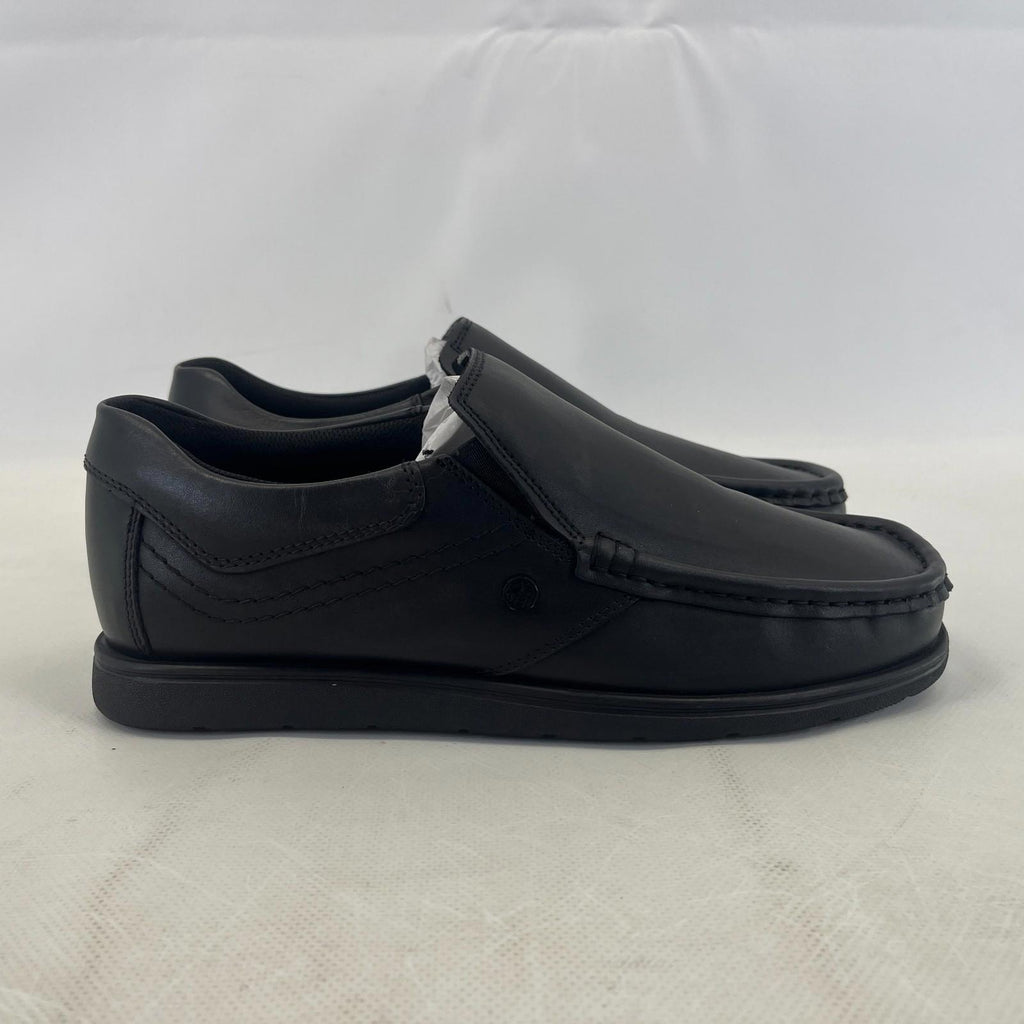 Pretty Green Waltham Slip On Shoes Moccasin Loafers Men's Black Leather size 7