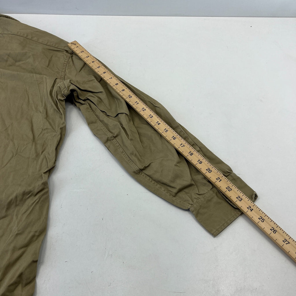 Vintage Elbeco American Marines Military Cotton Shirt Khaki Brown size 2XL