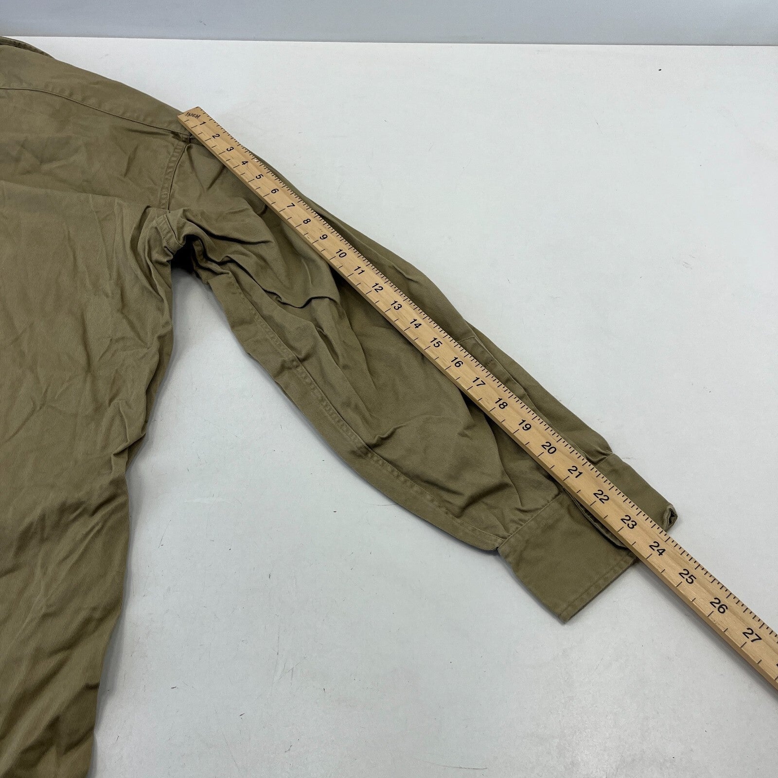 Vintage Elbeco American Marines Military Cotton Shirt Khaki Brown size 2XL