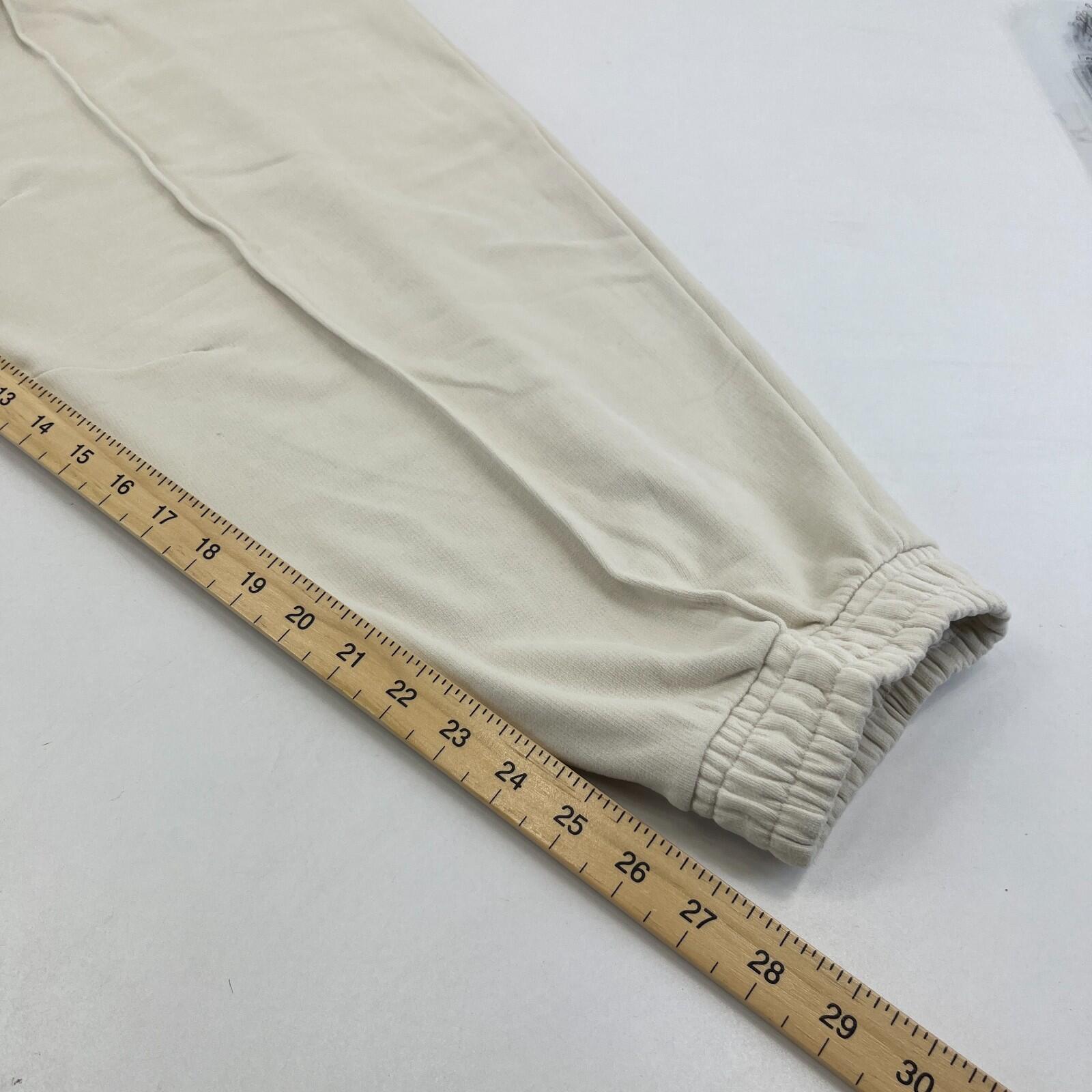 M&S Ladies Goodmove Parachute Joggers Cuffed Trousers Pants Cream UK size 22 New