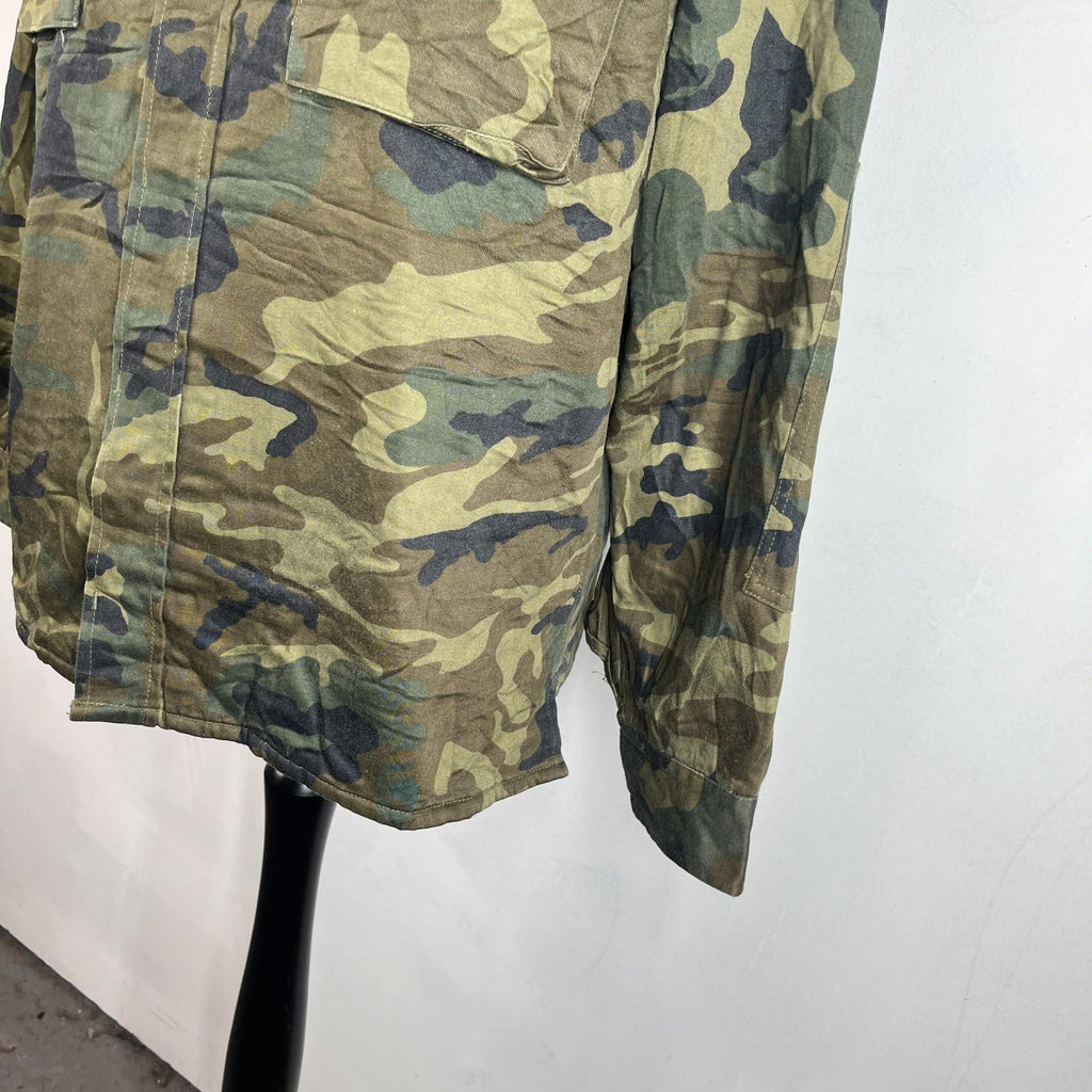Spanish Military Army Issue Thermal Combat Jacket Woodland Camouflage size L