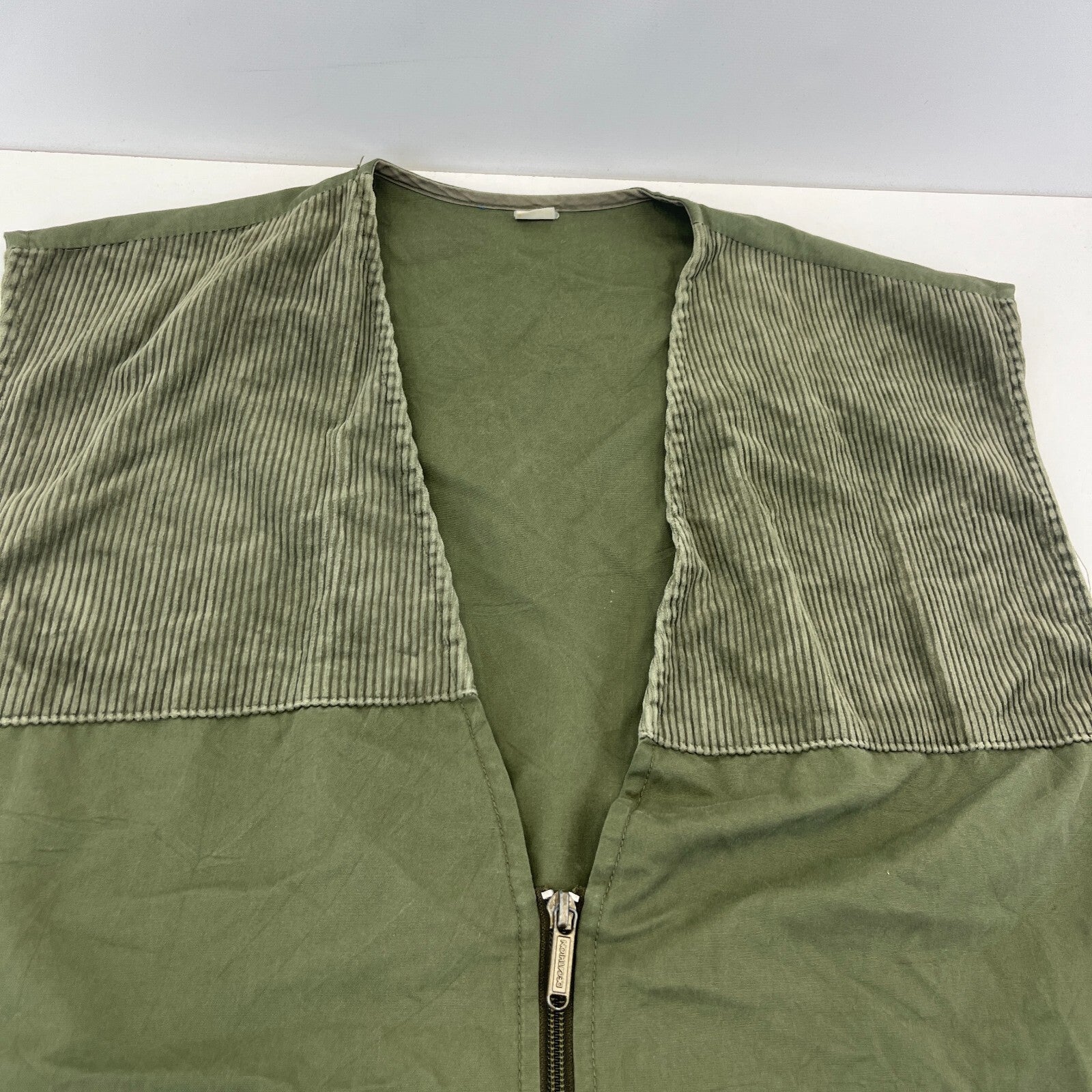 Decathlon Men's Shooting Vest in Olive Green Cotton Canvas size 3XL