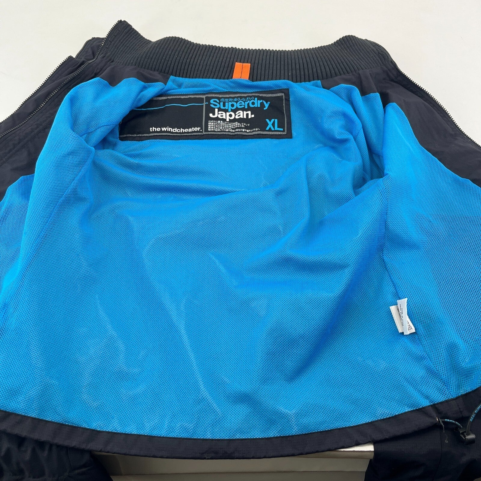 SuperDry Women's Windcheater Jacket in Black & Blue size XL