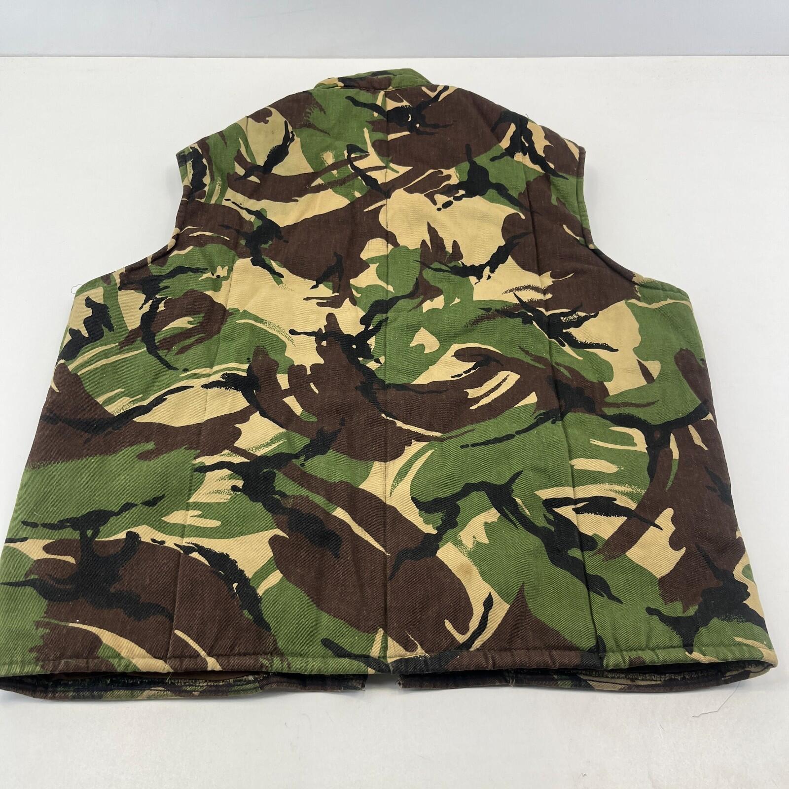 Men's Quilted Body Warmer Green Camo size Large Made in England