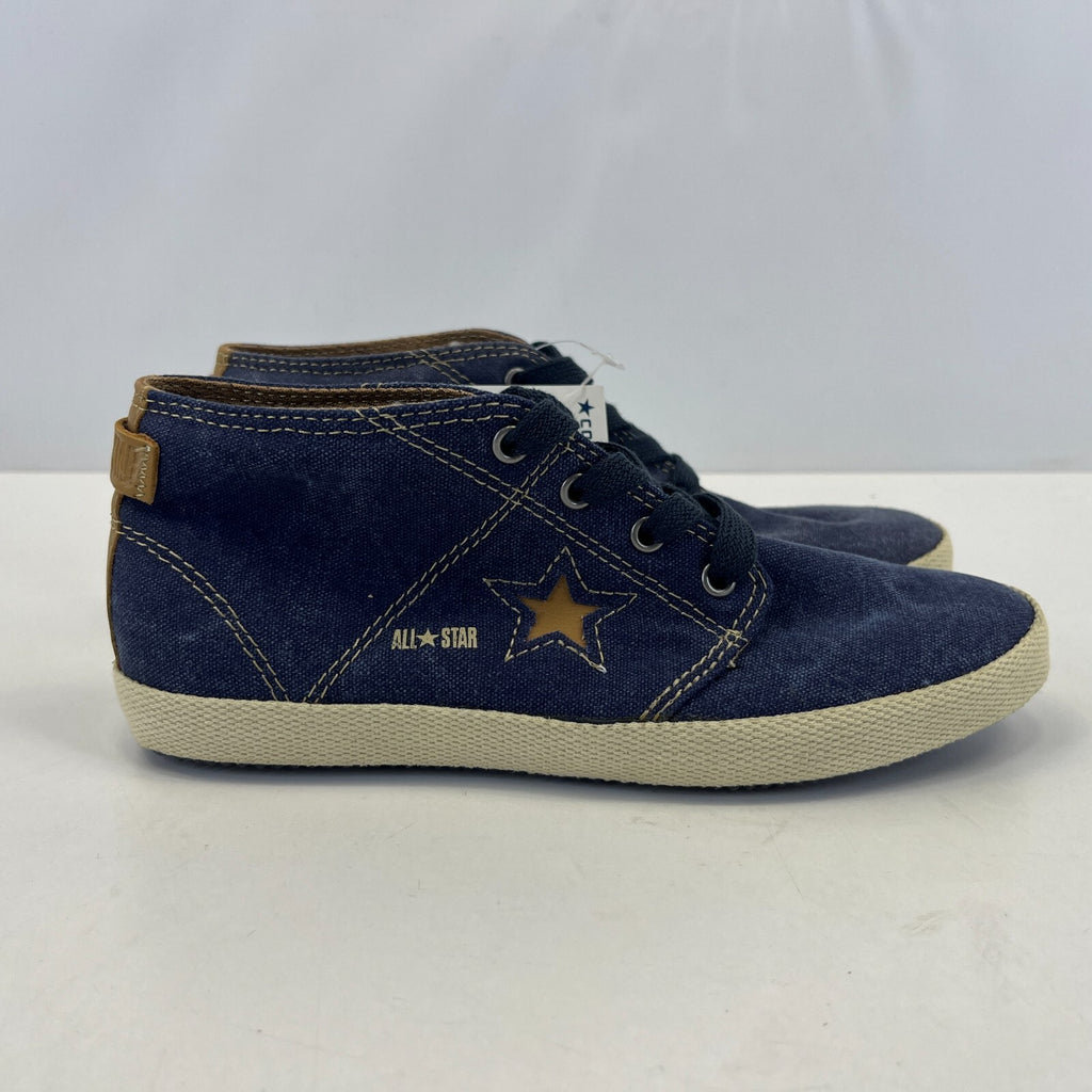 Converse All Star Classic Hi Top Womens Denim Boots Trainers Lace Up size UK 3.5
