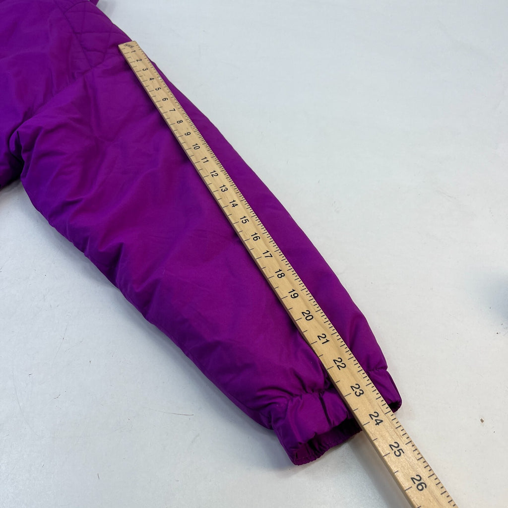 Skiss Women's Vintage Ski Jacket Made in France EU size 40 Pink & Blue - P2P 22"