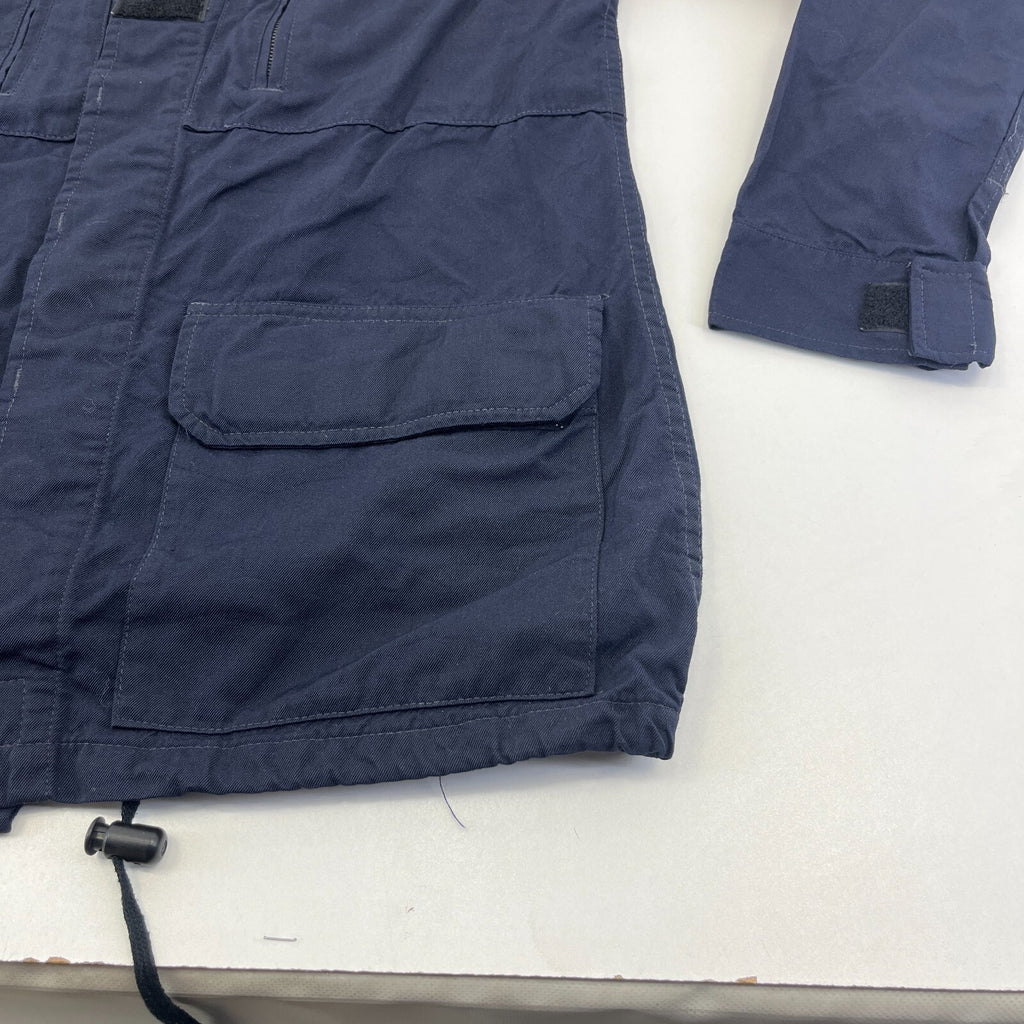 Balsan French Military Chore Jacket size 96L (UK M) Navy Blue Workwear Canvas