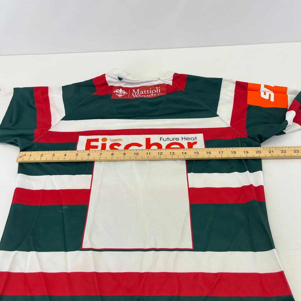 Leicester Tigers Rugby Home Shirt 2016/2017 - Kooga size S Jersey