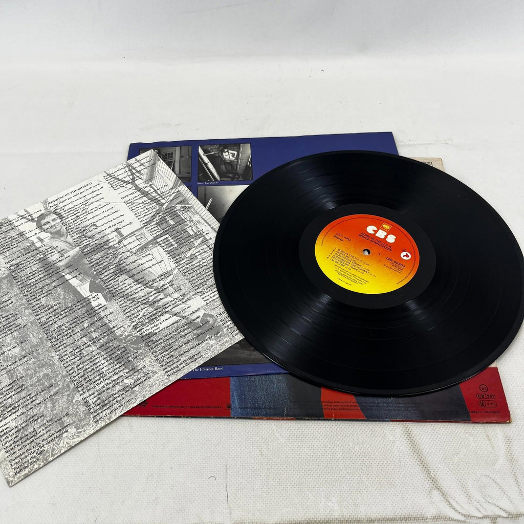 Bruce Springsteen Born In The USA 12" Vinyl LP with Inserts VG+/VG+