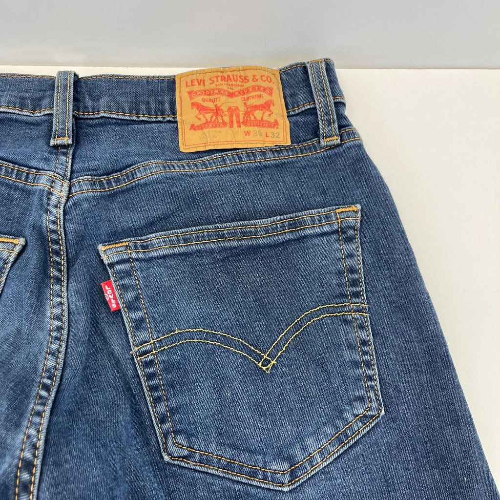 Levis 512 Slim Jeans W30" *L29" Men Blue Stretch Red Tab Zip Fly