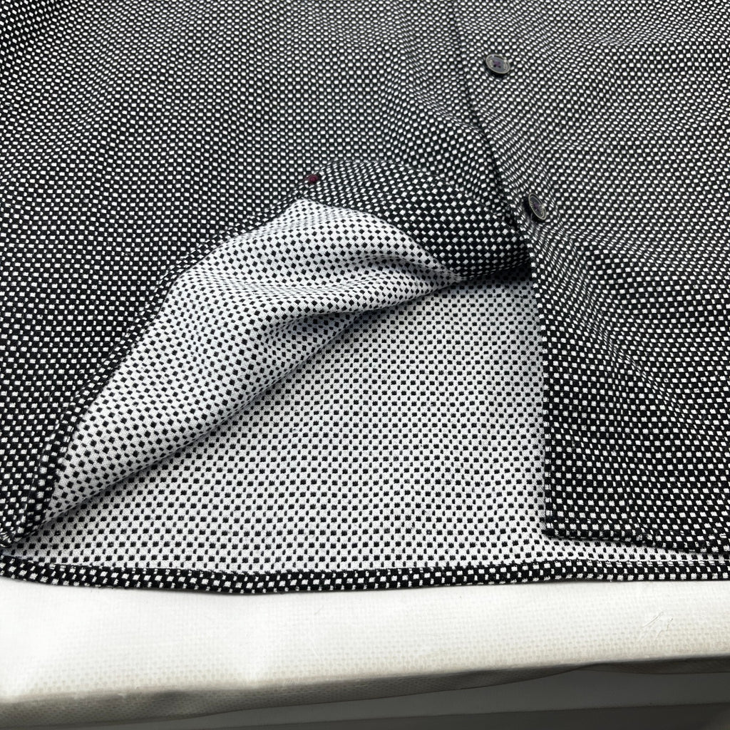 Ted Baker Men's Vintage Thick Heavy Black & White Shirt Mens Size 4