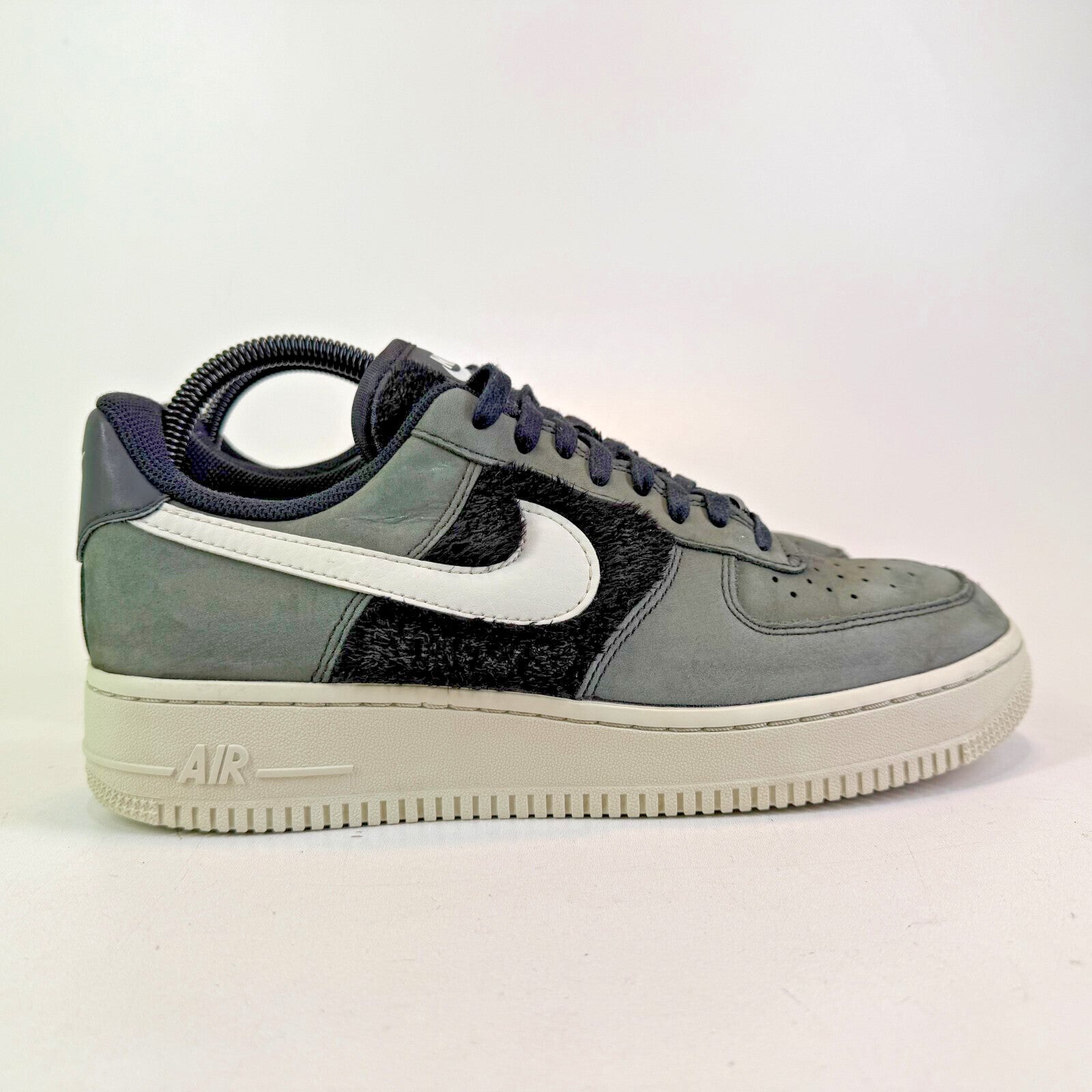 Nike Air Force 1 Low MEM 4 Grey & Black Fur/Bone - UK 6.5 EU 40.5 - DO6714-001