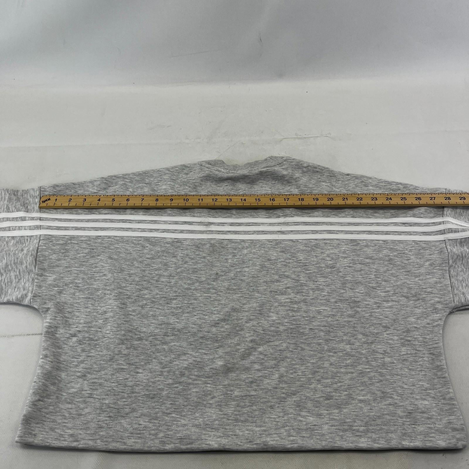 Manchester United Adidas Baggy Cropped Women's Sweatshirt Light Grey size Medium
