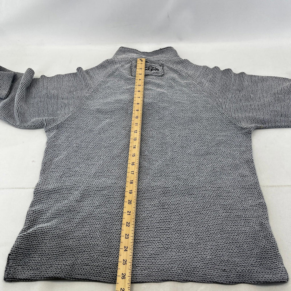 Weird Fish Mens Grey Quarter Zip Jumper Macaroni Pullover size Small