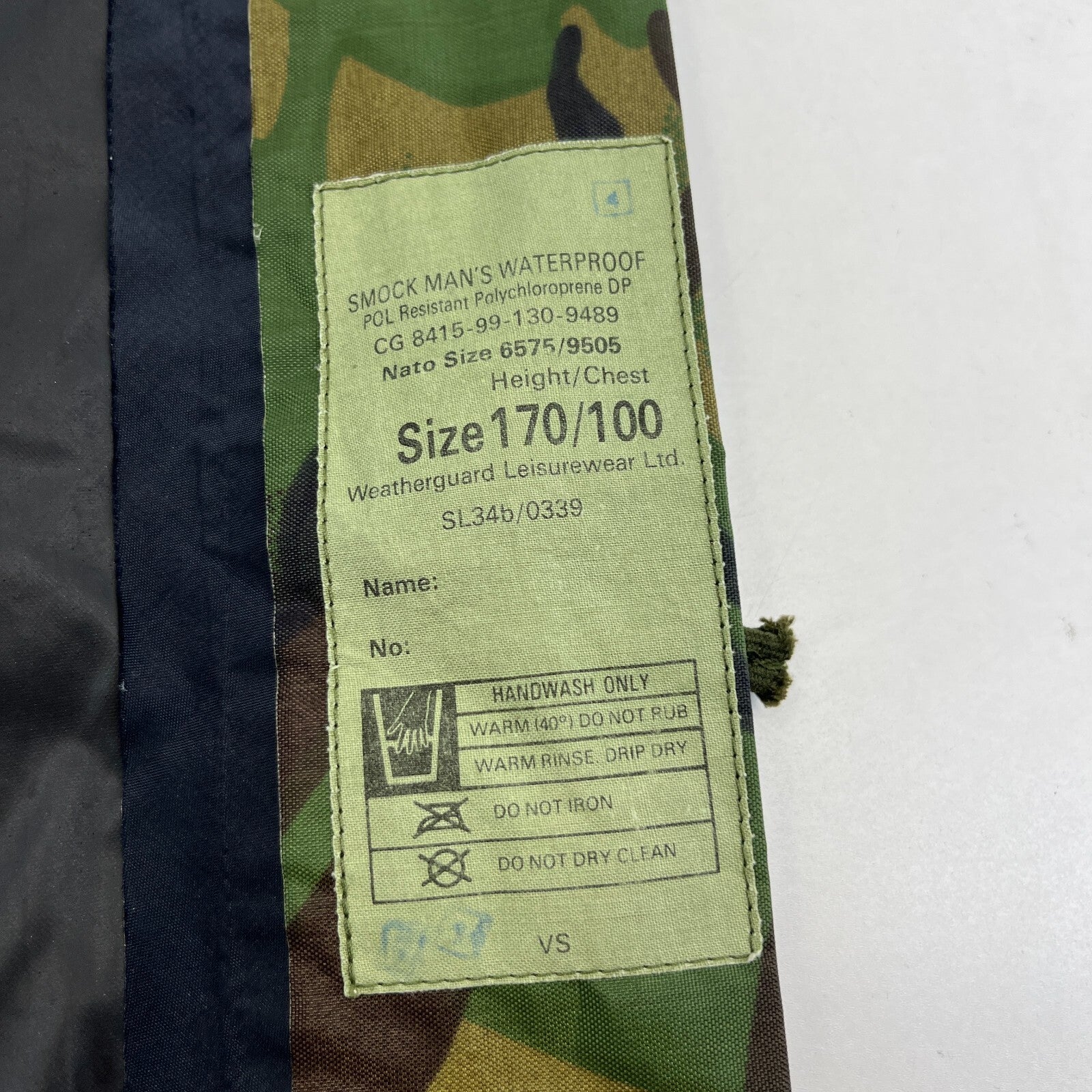British Army DPM Waterproof Combat Smock 170/100 (Large) Woodland Camo Jacket