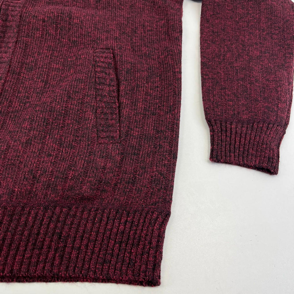 Raphael Valencino Thermal Fleece Lined Jacket Maroon Long Sleeve Mens L - New