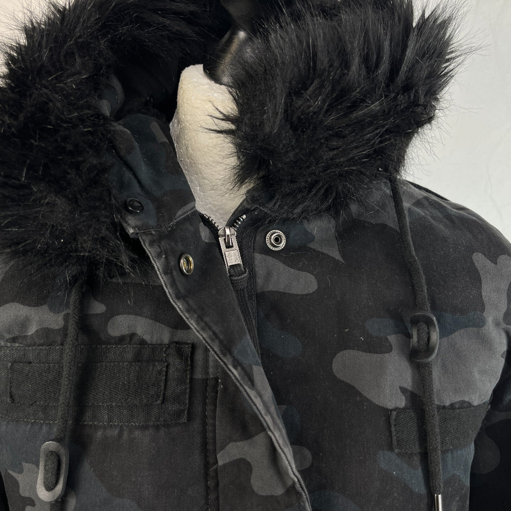 Superdry The Rookie Military Jacket  Camo Womens UK 10 Combat Utility Field Coat
