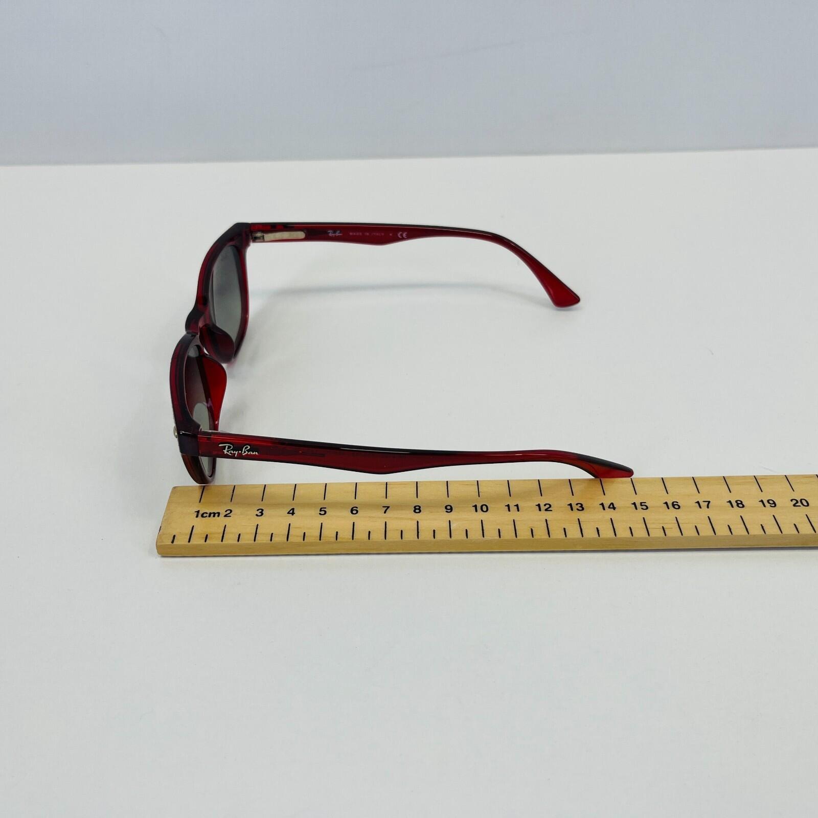 Ray-Ban RB4140 735/32 49/20 145 2N Sunglasses in Red Rubin 49mm Lenses - New
